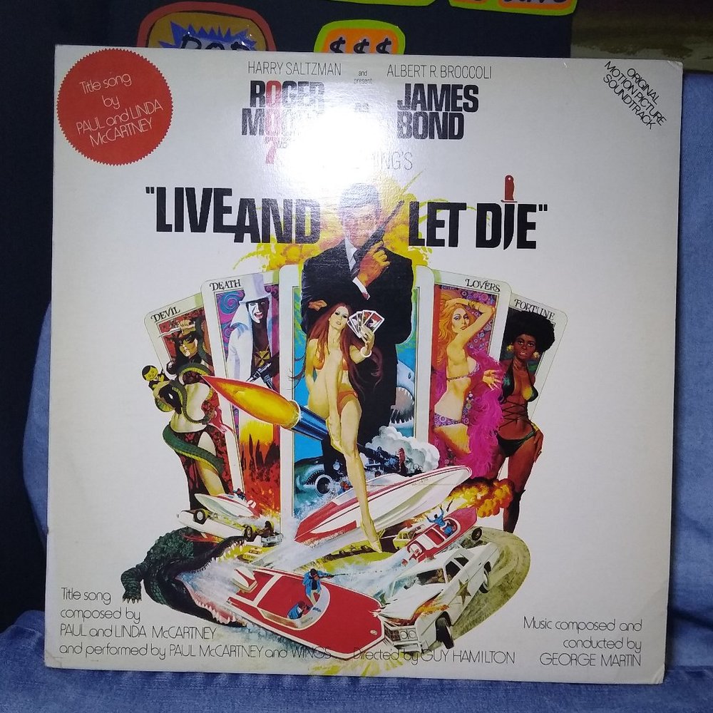 Live And Let Die Soundtrack 1973 007 James Bond Vinyl record